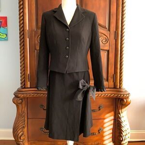 Cynthia Howie black skirt suit- 6P